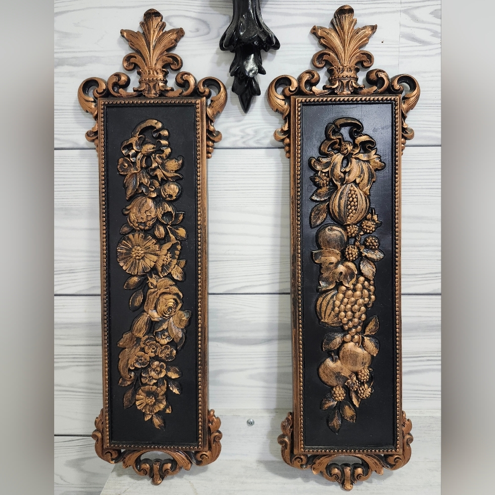 Vintage 1970s Syroco Coppercraft Guild Dart IND Wall Hanging, Plaque,GOTH